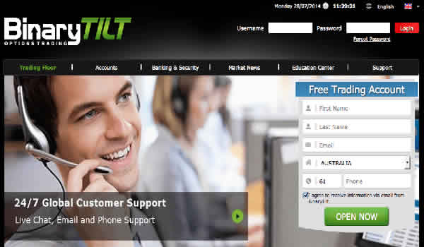 binarytitlt customer support